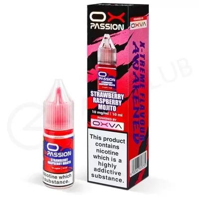Strawberry Raspberry Mojito Nic Salt E-Liquid by Ox Passion