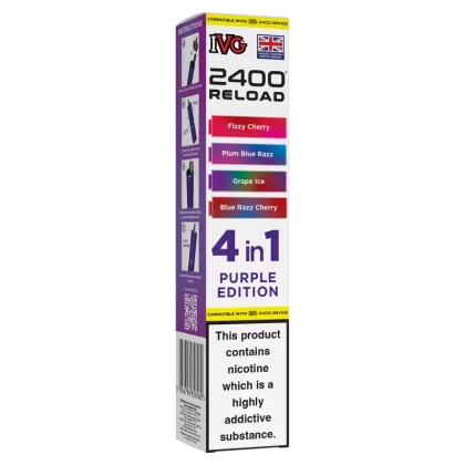 Purple Edition IVG 2400 Refill Pods - 20mg - Vape Product