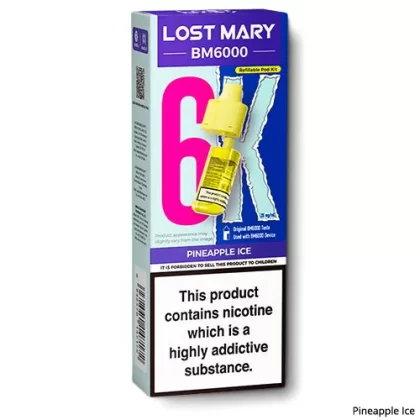 Pineapple Ice BM6000 Refill Pods by Lost Mary - Ecigarettedirect Co