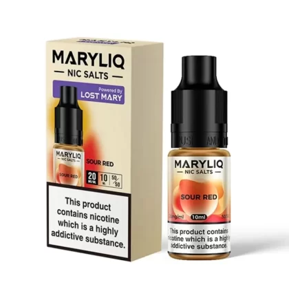 Sour Red Nic Salt E-Liquid by Lost Mary Maryliq (10ml) - 20mg