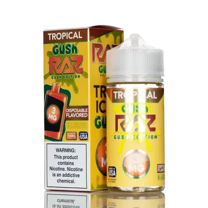 Pod Juice X RAZ E-Liquid - Tropical Gush - 100mL - 6mg