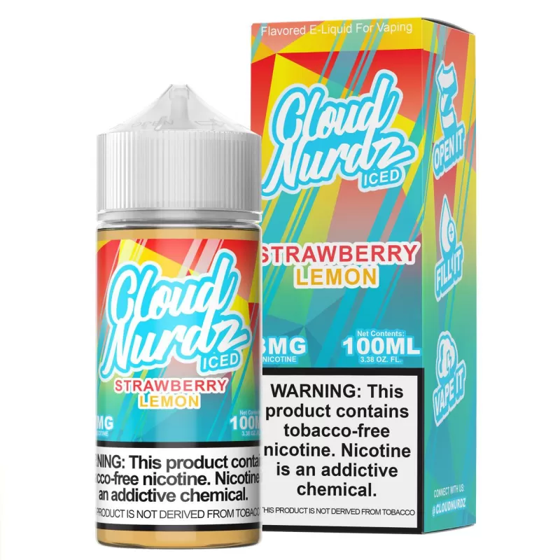 Cloud Nurdz TFN Premium E-Liquid 100ml - Peach Dragonfruit / 6mg - Image 2