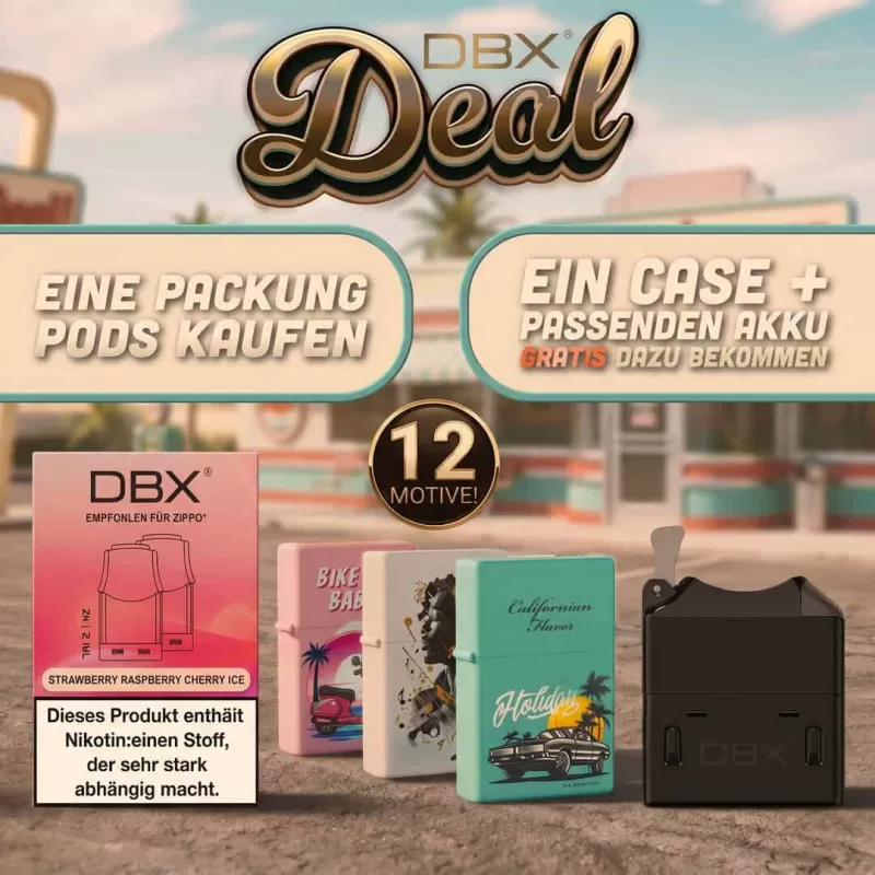 DBX Pod kaufen und Akku und Case GRATIS dazu bekommen! - Vapebazar