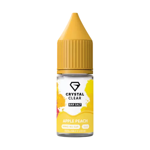 Crystal Clear 10ml Nic Salt - 20MG / Red Apple Ice - Image 2