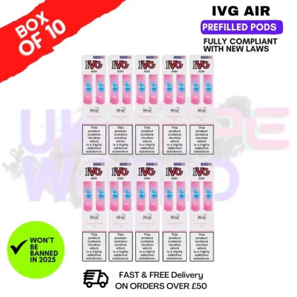 Strawberry ICE IVG AIR Prefilled Pod Box Of 10