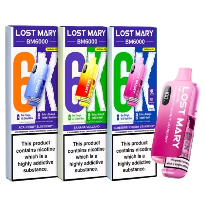 Lost Mary BM6000 Prefilled Vape KIT 10mg - Mad Blue