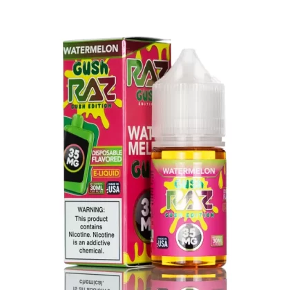 Pod Juice X RAZ Salt Nic – Watermelon Gush – 30mL - Vapejuice