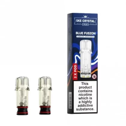SKE Crystal Plus Blue Fusion Nic Salt E Liquid Pods – Crystal Plus (2 x 2ml)