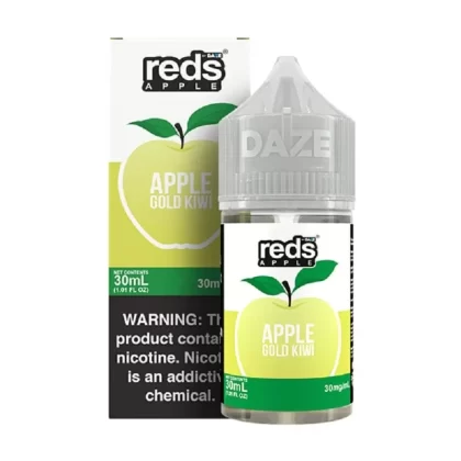 7 Daze Reds Salts Apple Gold Kiwi Nic Salt Vape Juice 30ml - Vape Product, Vape Product