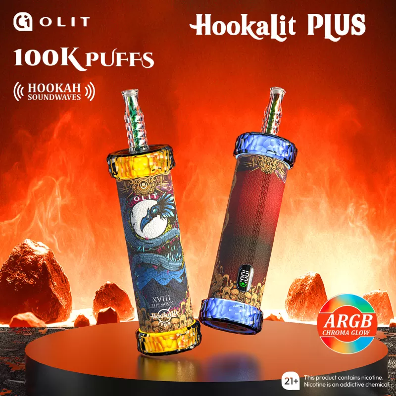 OLIT HookaLit "PLUS" 100K Puffs Disposable E-Hookah - 100,000 Puffs - Miami Mint