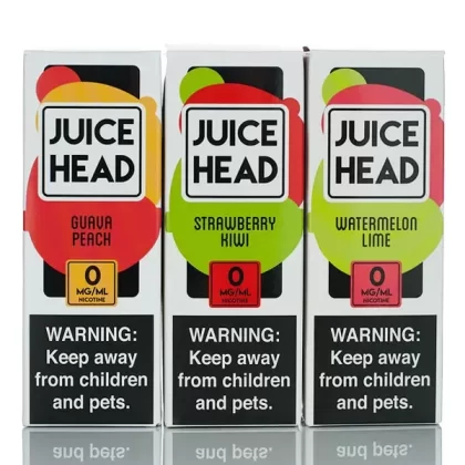 Juice Head E-Liquid - No Nicotine Vape Juice - 100ml - Passionfruit Orange Guava