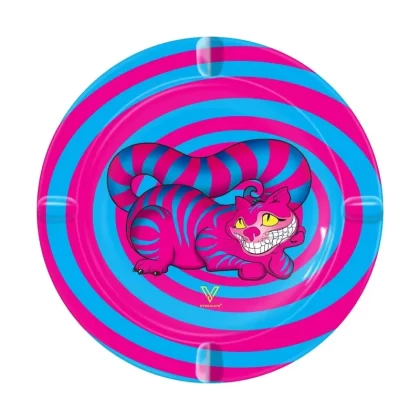 V Syndicate Seshigher Cat Round Metal Ashtray – 5.5in