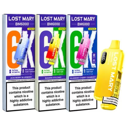 Lost Mary BM6000 Prefilled Vape KIT 0mg - Cherry Ice