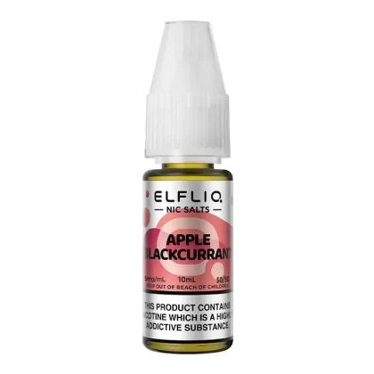 Apple Blackcurrant By Elfliq 10ml Salts - Nicotine Strength#5mg (Salt)>10mg (Salt)>20mg (Salt)