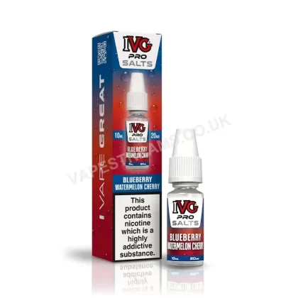 IVG Pro Blueberry Watermelon Cherry Nic Salt E-Liquid - Vapestreams Co