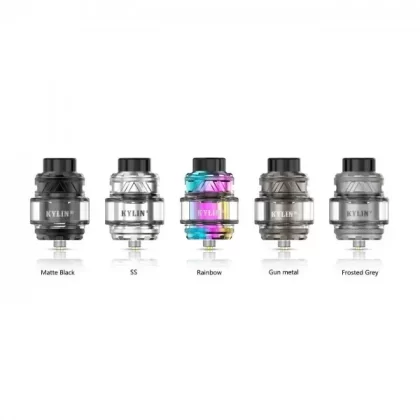 VAPE VANDY KYLIN V3 RTA - "GUN METAL", "MATTE BLACK"
