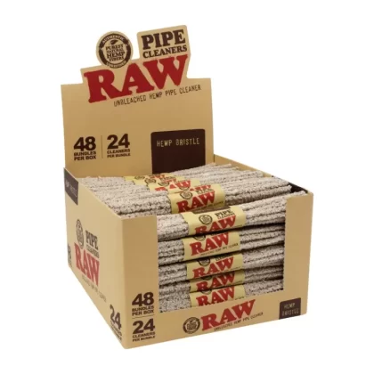 Raw Pipe Cleaners - bristle hemp, soft hemp