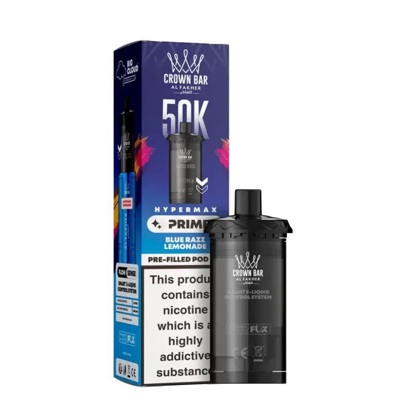 Al Fakher Hypermax Prime 50K Prefilled Pod Refills - Blueberry Sour Raspberry - Image 2