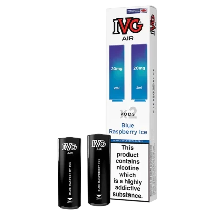 Blue Raspberry Ice IVG Air Replacement Pods - Ecigwizard