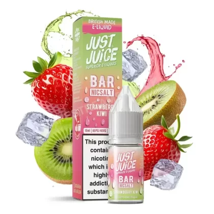 Just Juice Bar Strawberry Kiwi Nic Salt E-Liquid - Vapestreams Co