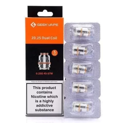 GeekVape Z Coils 0.25Ω 45-57W (5pk) - Eliquidsupply
