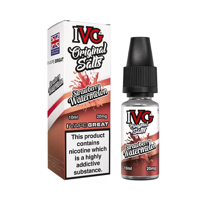 Strawberry Watermelon Nic Salt E-Liquid by IVG Original - 20 mg - High Strength