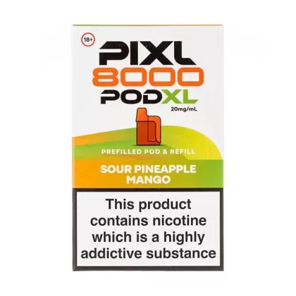 Sour Pineapple Mango Pixl 8000 Prefilled Pod + Refill by Pixl