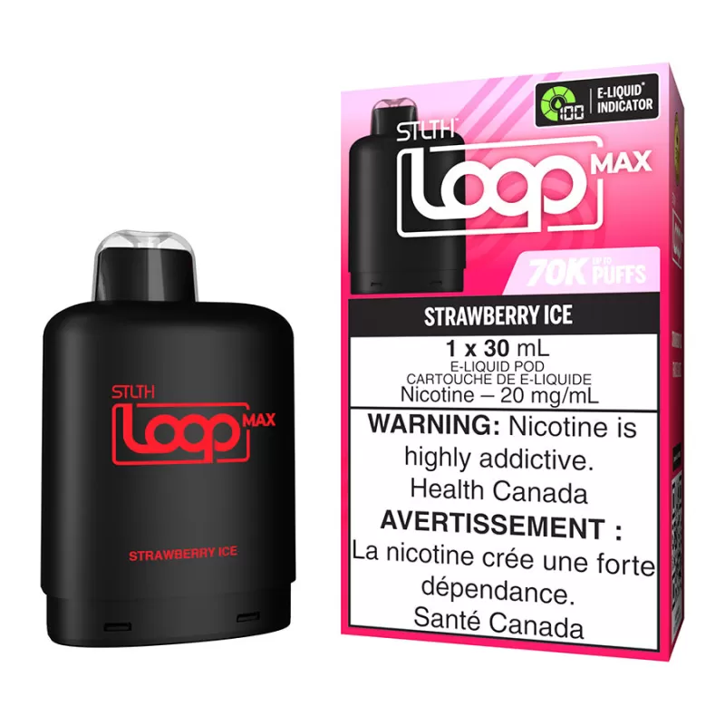 STLTH Loop Max E-Liquid Pod Pack - Strawberry Ice 30ml - 20mg/ml