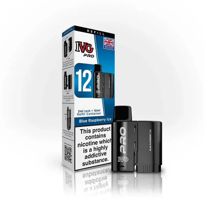 IVG Pro 12 Prefilled Pods - Blue Raspberry Ice - Image 2