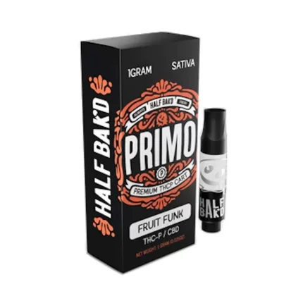 Half Bakd Primo THC-P Fruit Funk Cartridge – 1000mg - Option#Cartidge + E420 Battery (35% off)>Single Cart (7CE1BE)