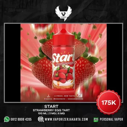 START STRAWBERRY EGG TART - 3 mg / 6 mg / 100 ml