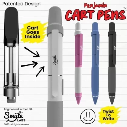 Smyle Labes Penjamin 510 Battery - blue, glow in the dark white
