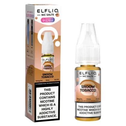 Cream Tobacco (Snoow Tobacco) Nic Salt E-Liquid by Elf Bar Elfliq (10ml) - 20mg