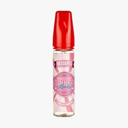 Strawberry Macaroon 50ml Shortfill E-Liquid by Dinner Lady - Nicotine Ice Short (+0.50)