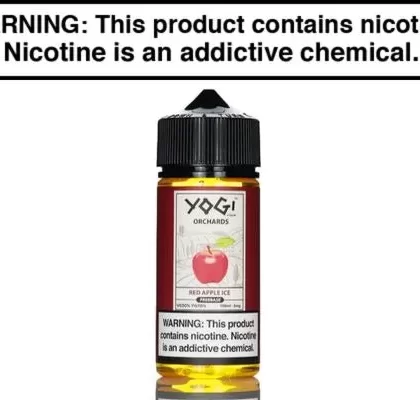 RED APPLE ICE BY YOGI ORCHARDS E LIQUID 100ML - Vape Product, Vape Product
