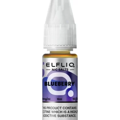 Elf Bar Elfliq Blueberry Nic Salt Vape Juice - Strength 5mg