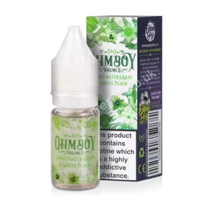Sweet Water Grape & White Peach Nicotine Salt E-Liquid By Ohm Boy Volume II - Vapestreams Co