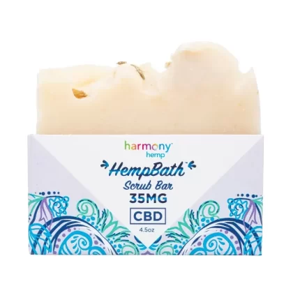 Harmony Hemp CBD Lavender Oat Scrub Bar