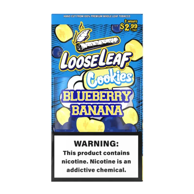 Loose Leaf Flat Wraps 2pk Cookies Blueberry Banana