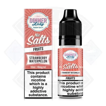Dinner Lady Nic Salt – Fruits – Strawberry Watermelon 10ml - Strength#20mg