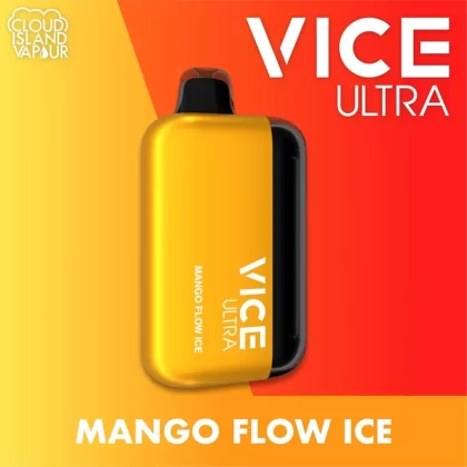 VICE ULTRA 60K Disposable Vape – Mango Flow Ice - Strength#20mg