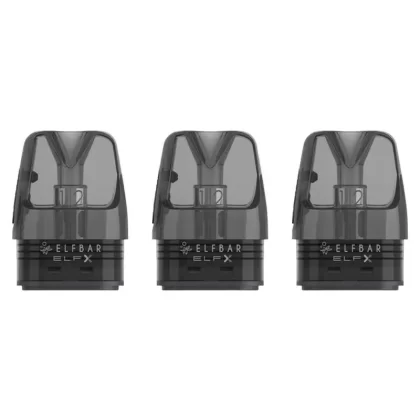 Elfx Replacement Pods 3 Pack By Elf bar - Resistance#0.8ohm>0.6ohm