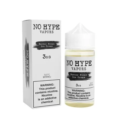 No Hype Vapors Butter Pecan Ice Cream 100ml E-Juice