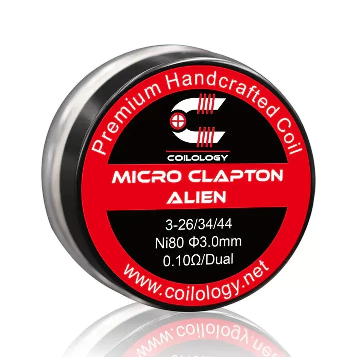 Coilology Hand-crafted Micro Clapton Alien Coils – 10 Pack