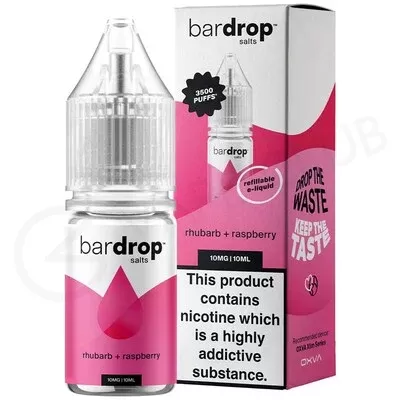 Rhubarb Raspberry Nic Salt E-Liquid by Bar Drop Salts
