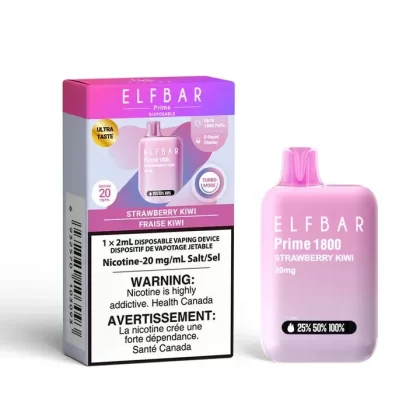 Elf Bar Disposable Vape – 1800 Puffs – Strawberry Kiwi