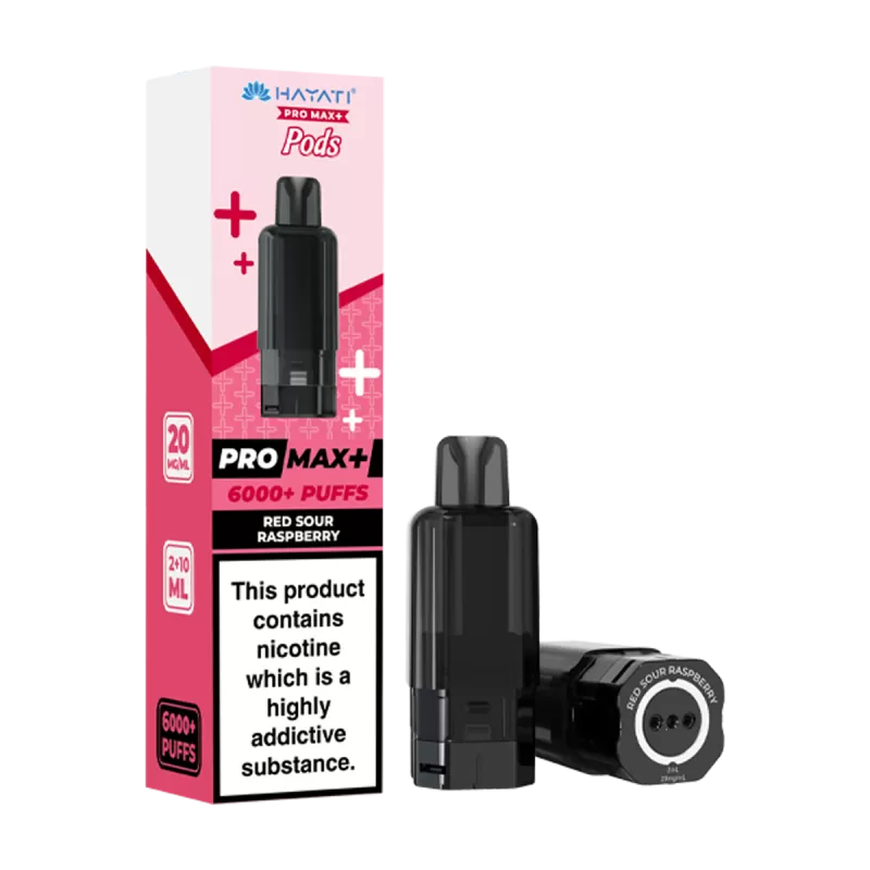 Red Sour Raspberry Hayati Pro Max+ Refill Pack - Vapeshop Co
