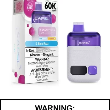 S Blue Razz CAPSL Disposable Vape