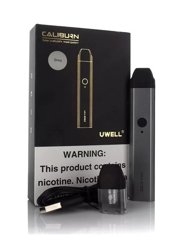 Uwell Caliburn Pod Kit - Black, grey - Image 3