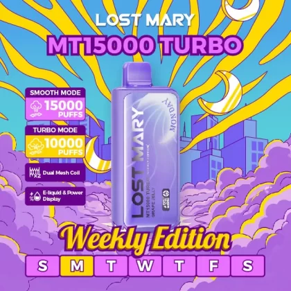 Lost Mary MT15000 Turbo Weekly Edition Disposable – 15000 Puffs - Pure (Saturday)